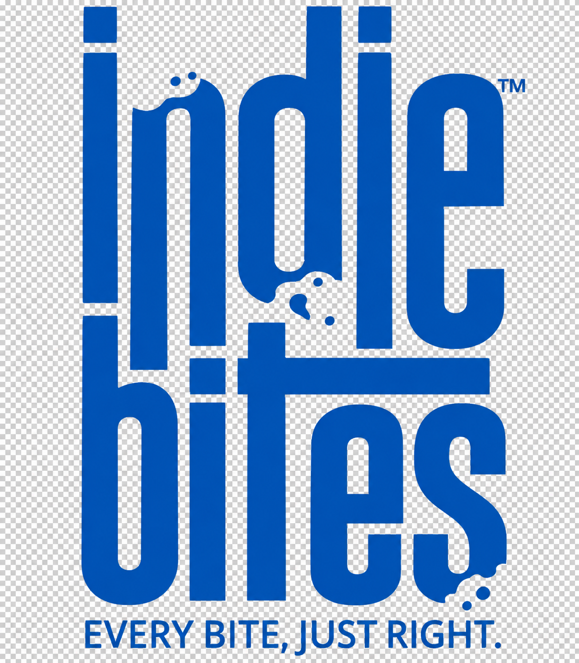 indie bites logo on transparent background